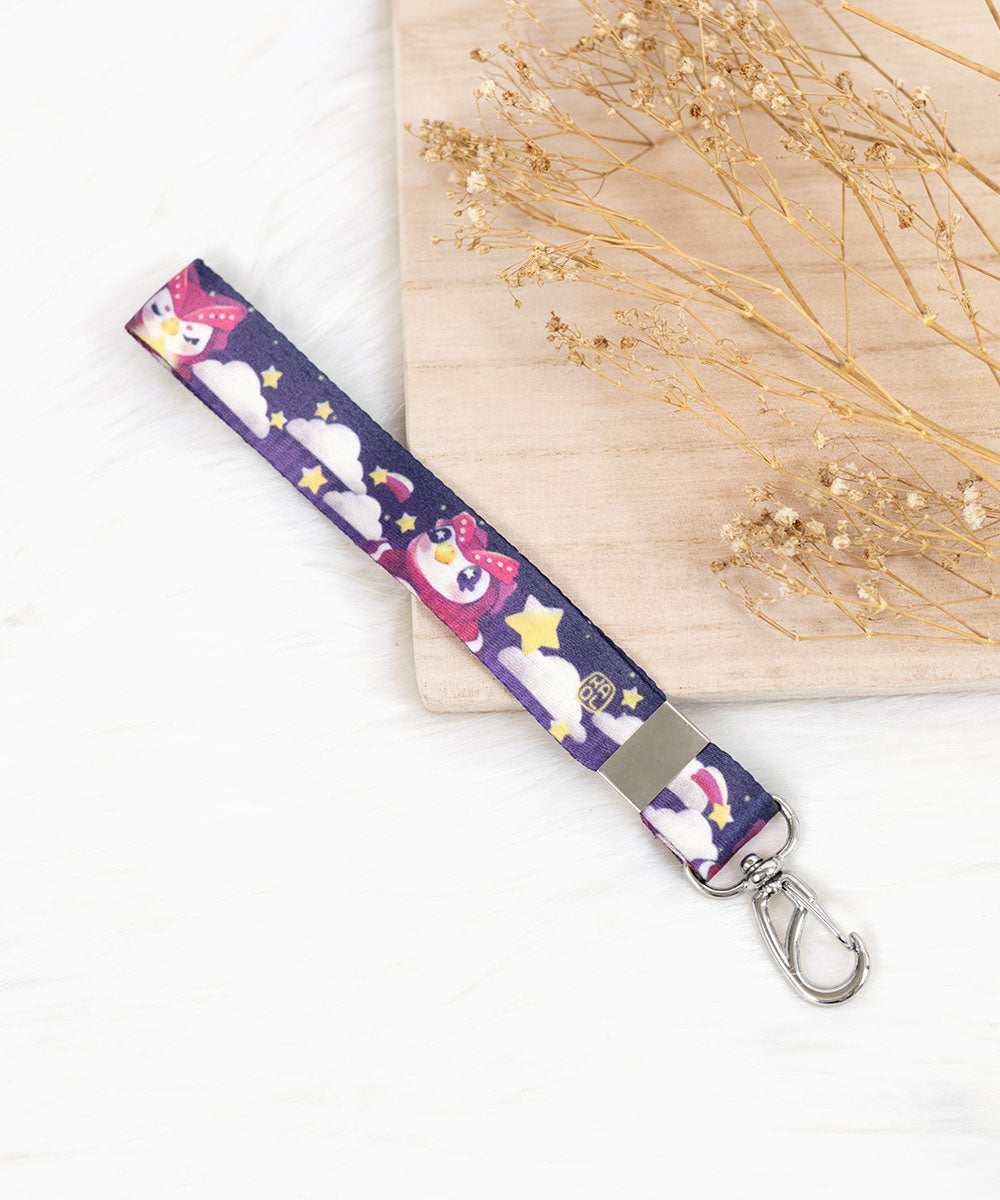 CORDÃO CHAVEIRO - CELESTE