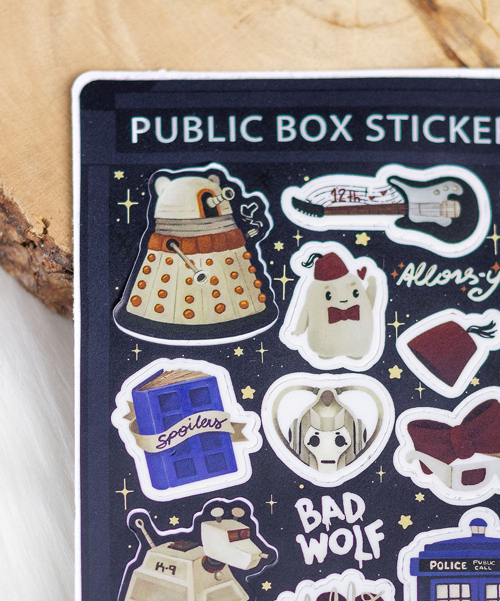 CARTELA DE ADESIVOS - DOCTOR WHO