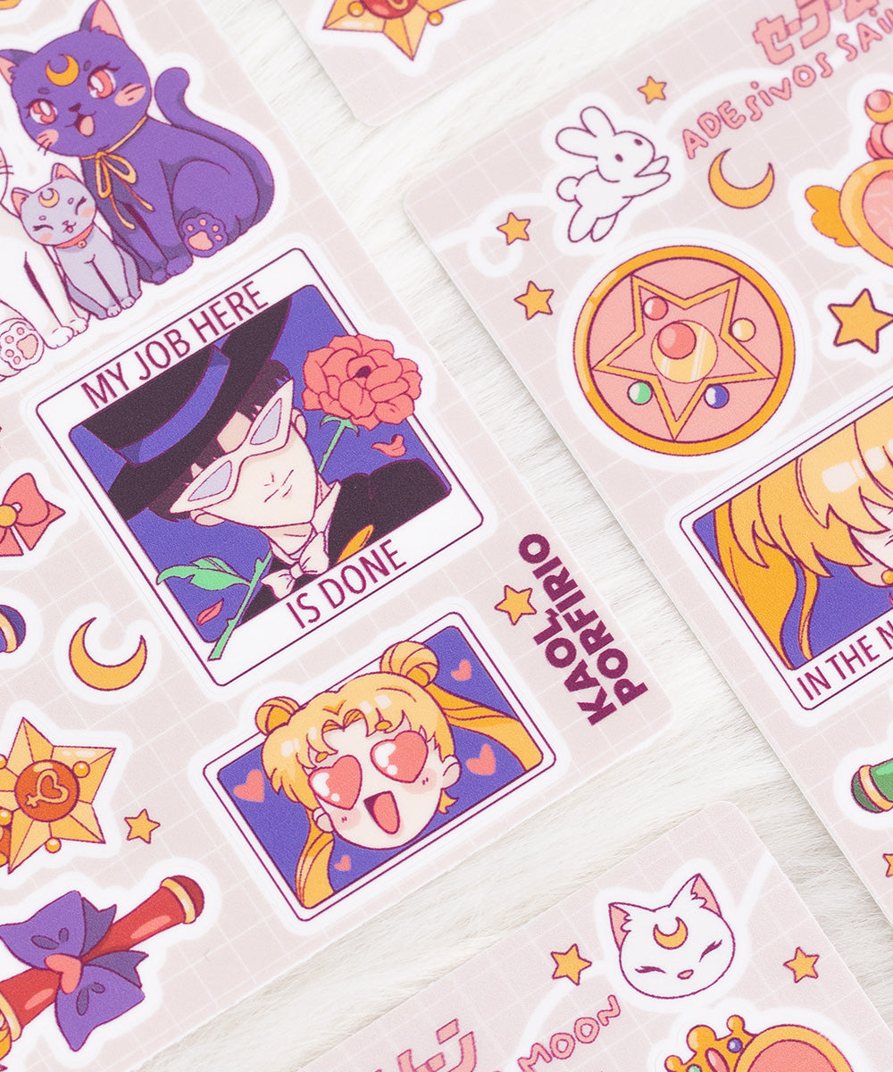 CARTELA DE ADESIVOS - SAILOR MOON