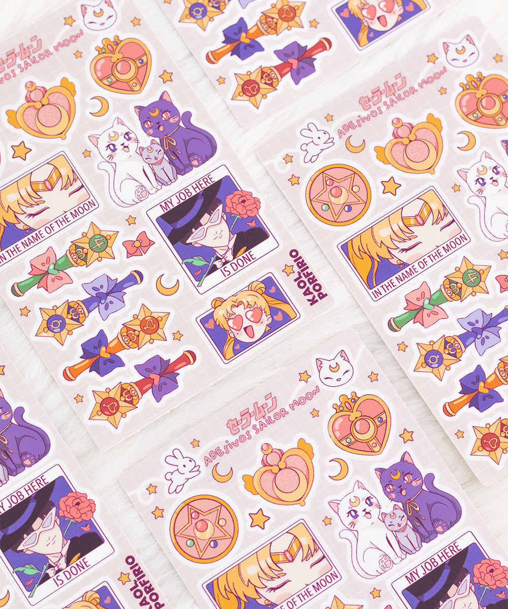 CARTELA DE ADESIVOS - SAILOR MOON