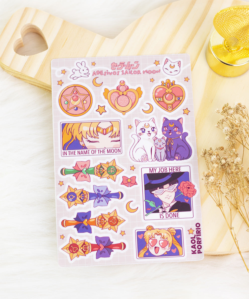 CARTELA DE ADESIVOS - SAILOR MOON