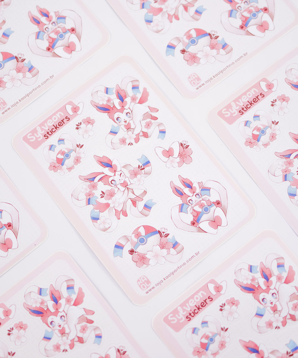 CARTELA DE ADESIVOS - SYLVEON