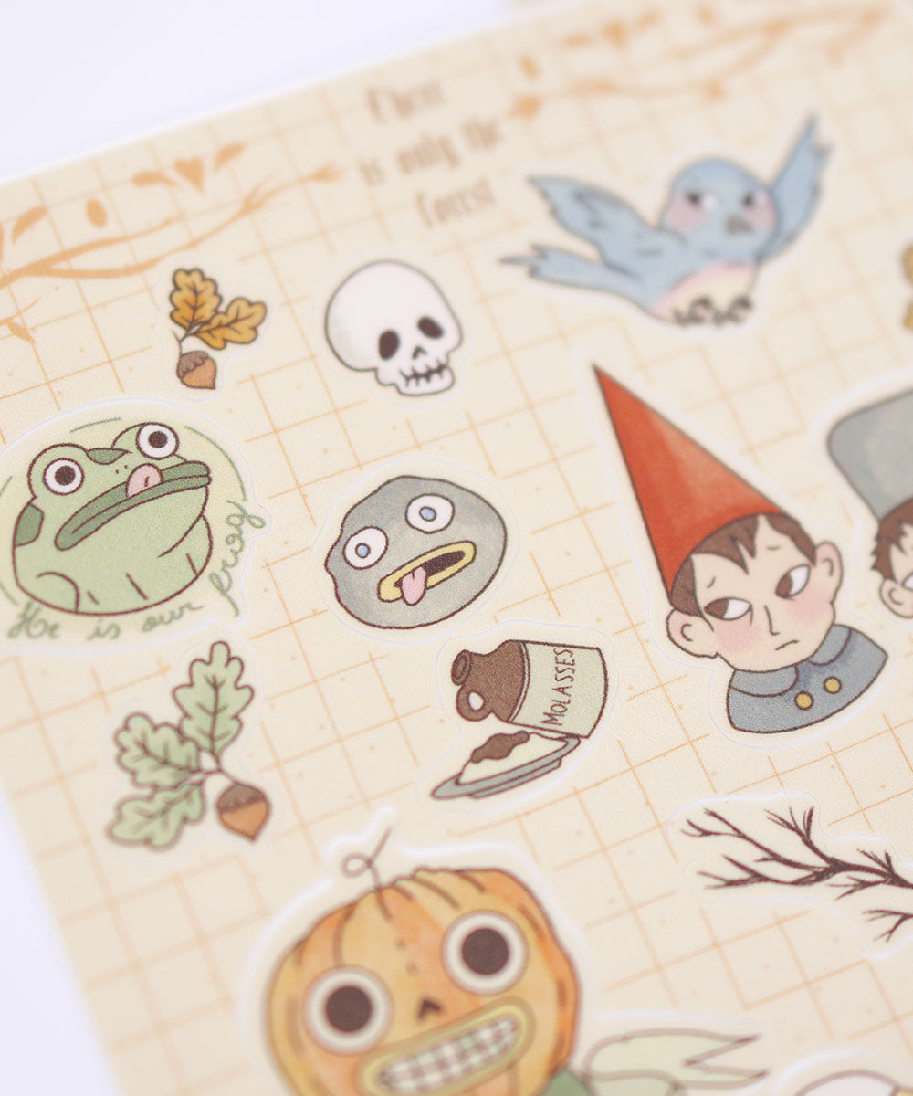 CARTELA DE ADESIVOS - OVER THE GARDEN WALL