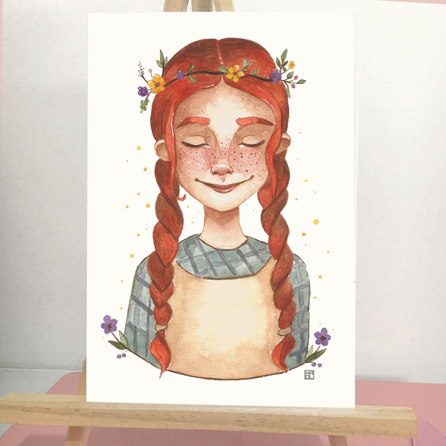 PRINT DE AQUARELA - ANNE