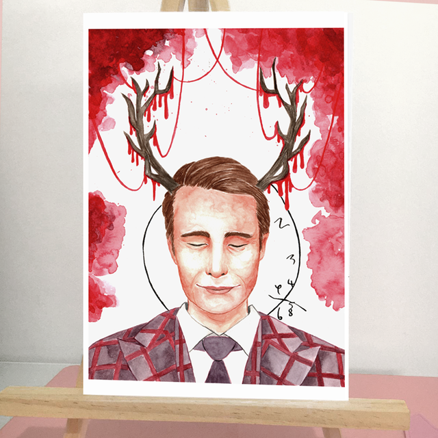 PRINT DE AQUARELA - HANNIBAL