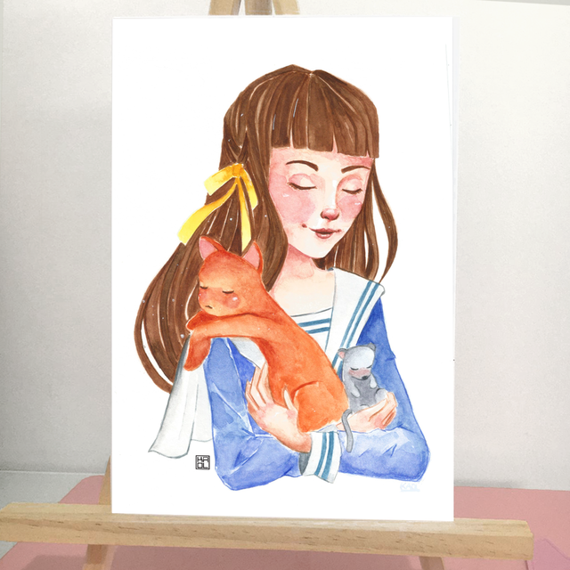 PRINT DE AQUARELA - TOHRU