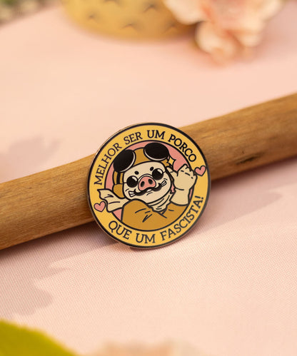 PIN - MELHOR SER UM PORCO ROSSO