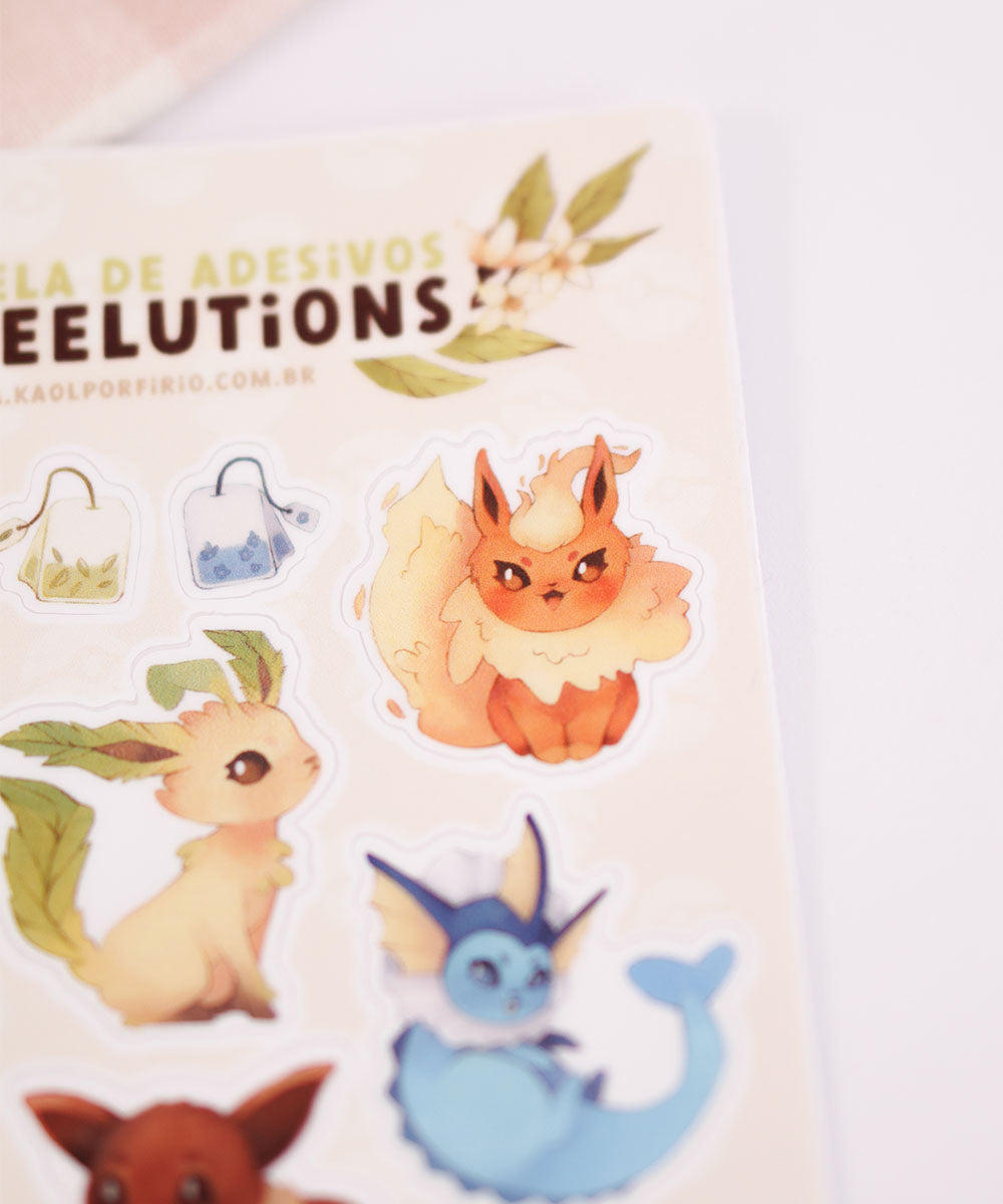 CARTELA DE ADESIVOS - EEVEELUTION