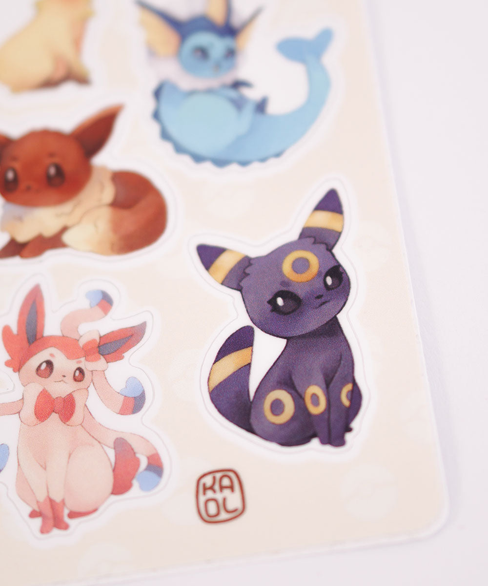 CARTELA DE ADESIVOS - EEVEELUTION