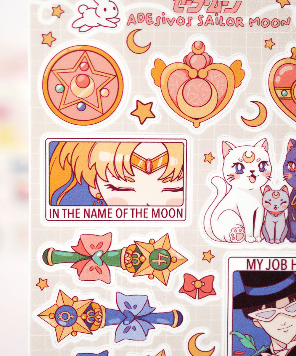 CARTELA DE ADESIVOS - SAILOR MOON