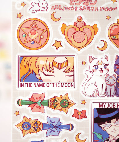 CARTELA DE ADESIVOS - SAILOR MOON