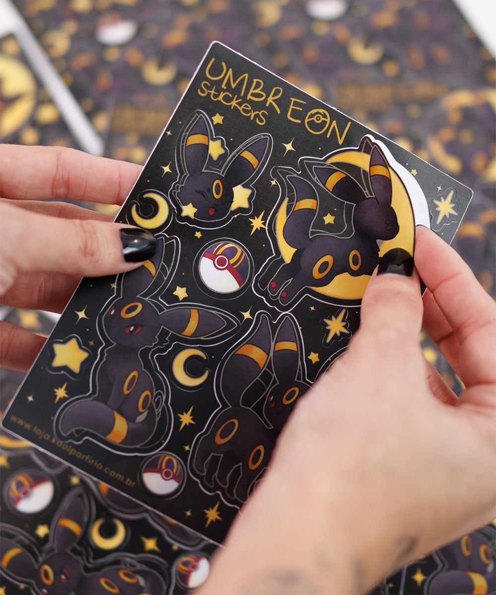 CARTELA DE ADESIVOS - UMBREON