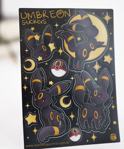 CARTELA DE ADESIVOS - UMBREON