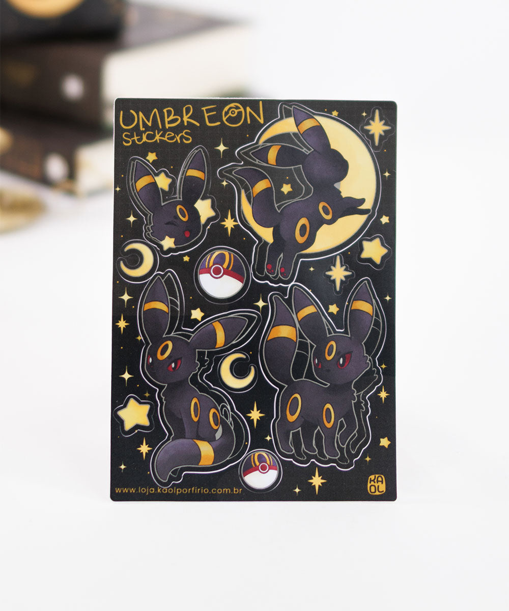CARTELA DE ADESIVOS - UMBREON