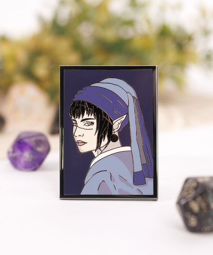 PIN - SHADOWHEART WITH PEARL EARRING