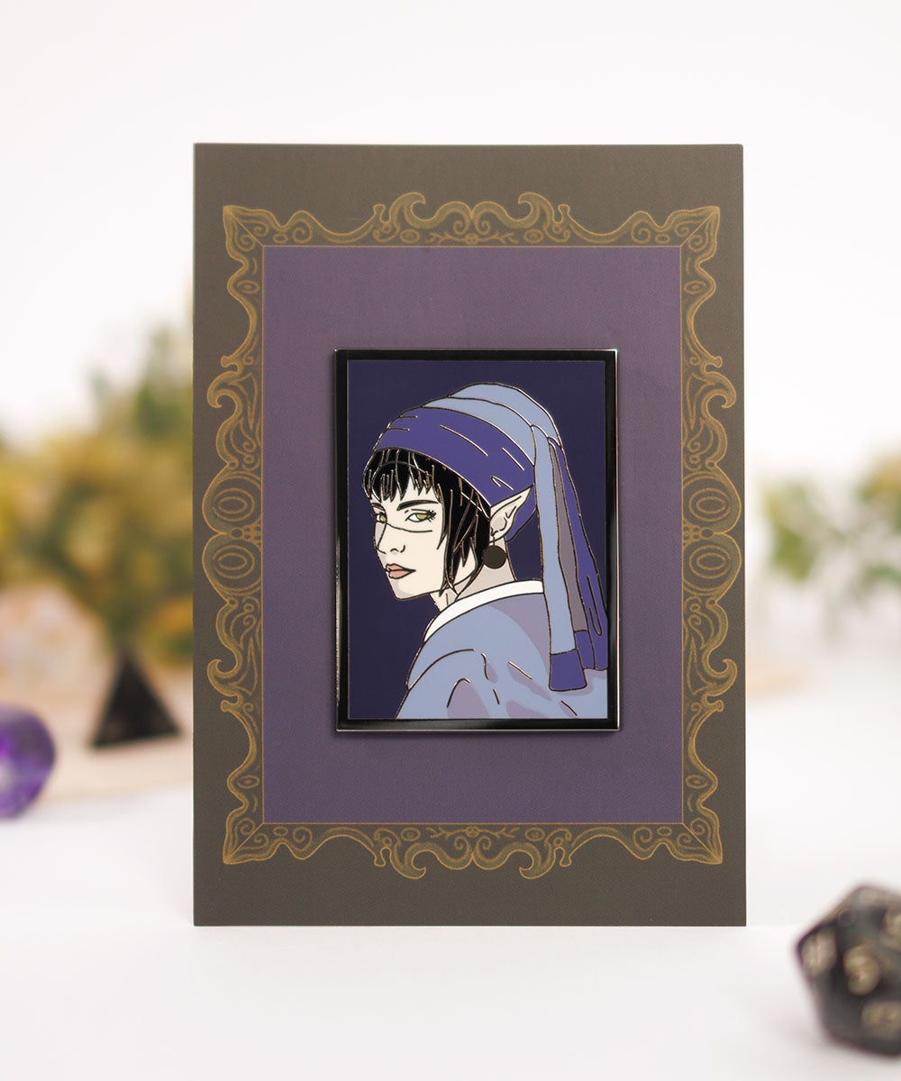 PIN - SHADOWHEART WITH PEARL EARRING