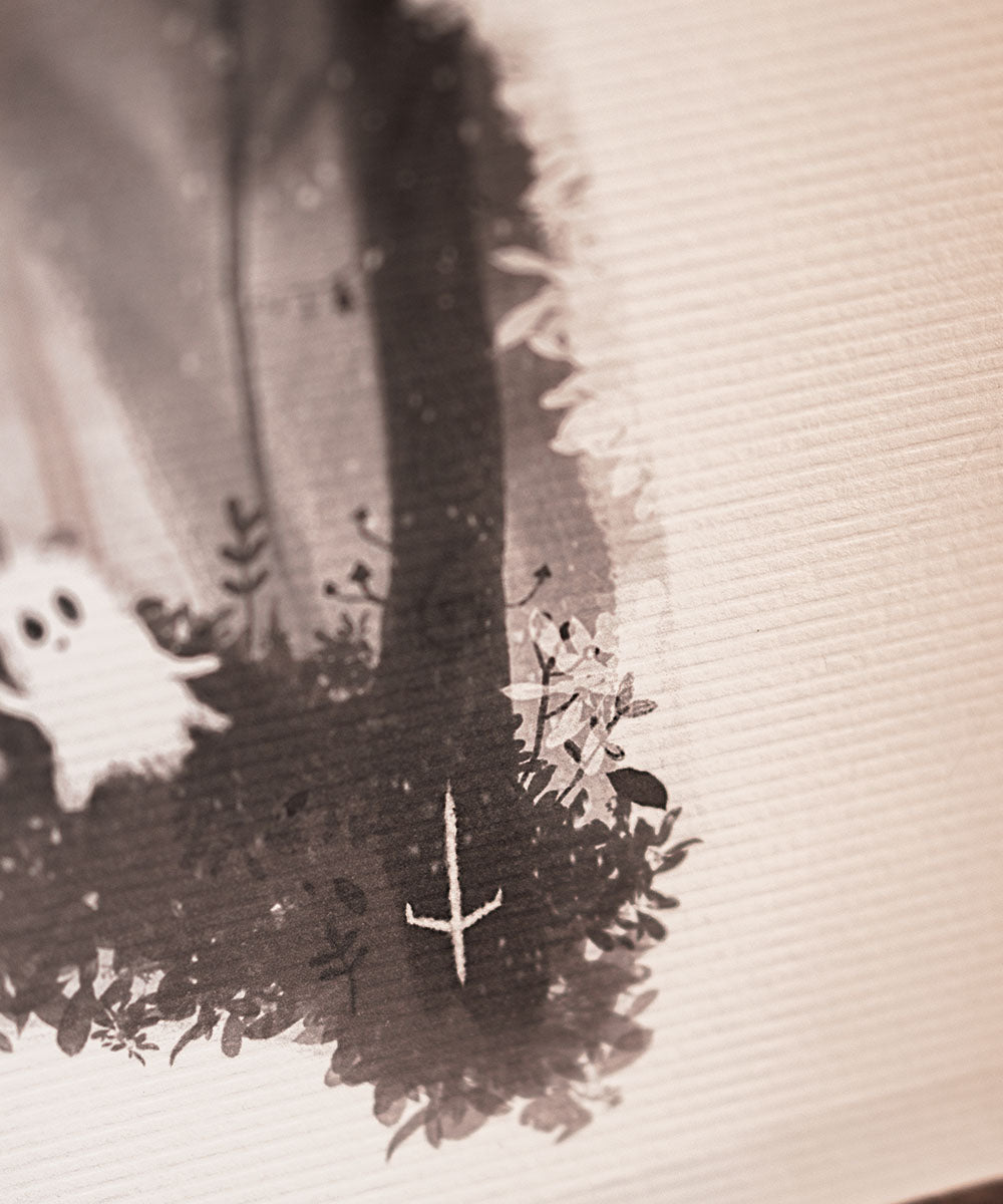 PRINT - BELLS IN AN OLD FOREST