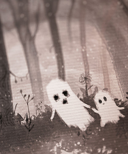 PRINT - BELLS IN AN OLD FOREST