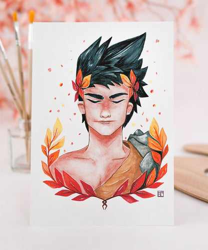 PRINT DE AQUARELA - ZAGREUS