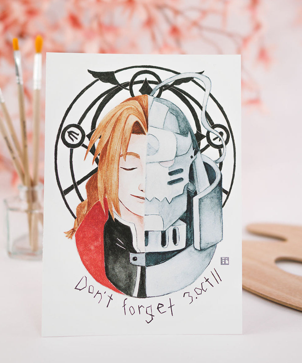 PRINT DE AQUARELA - FULLMETAL