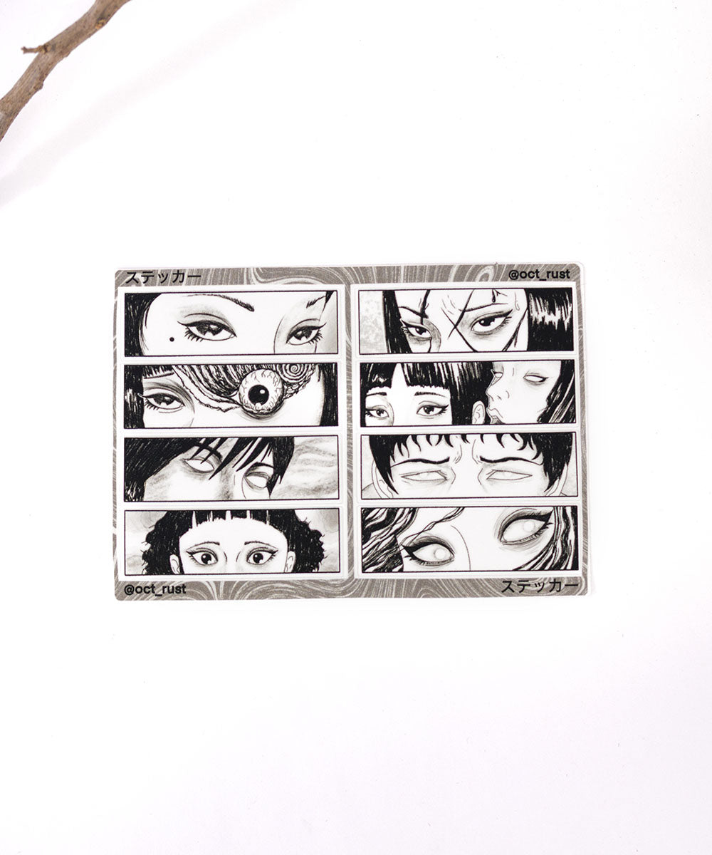 CARTELA DE ADESIVOS - JUNJI ITO