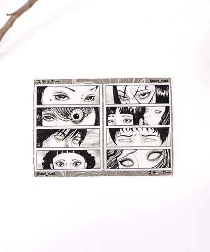 CARTELA DE ADESIVOS - JUNJI ITO