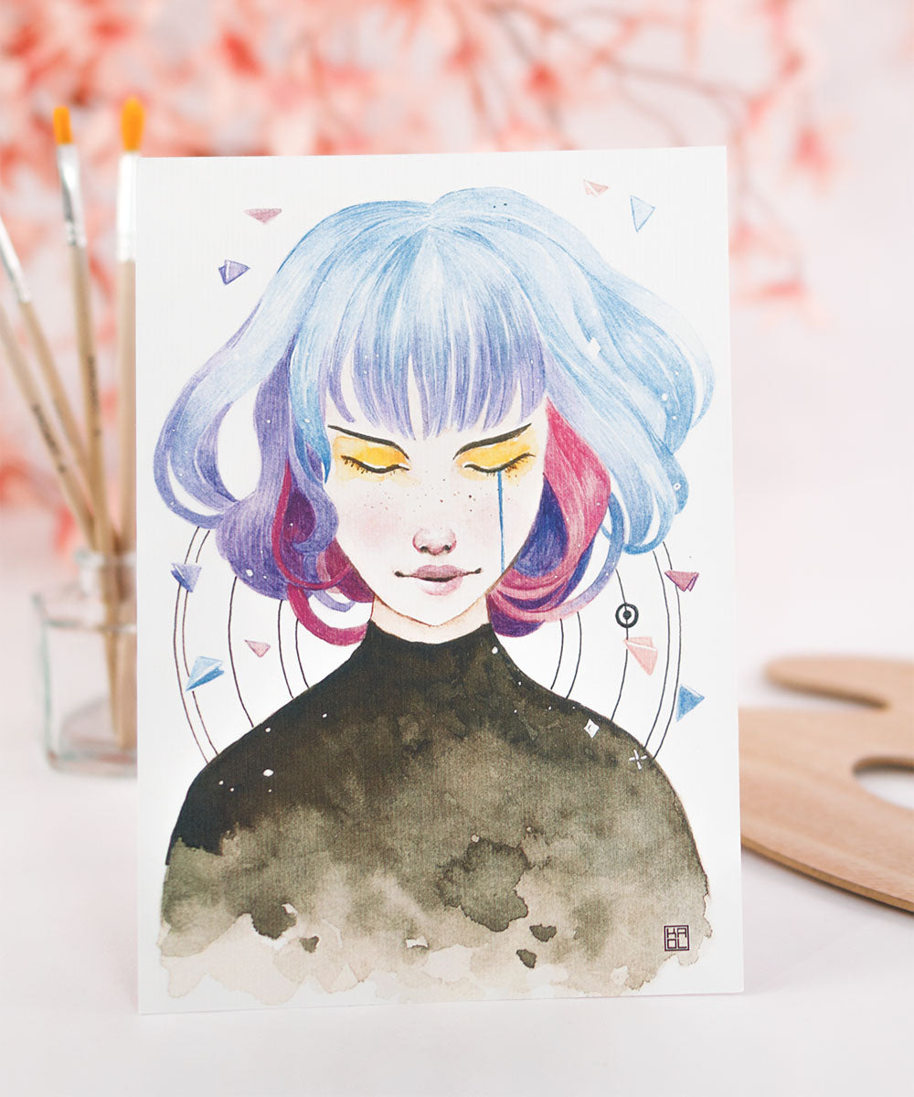 PRINT DE AQUARELA - GRIS