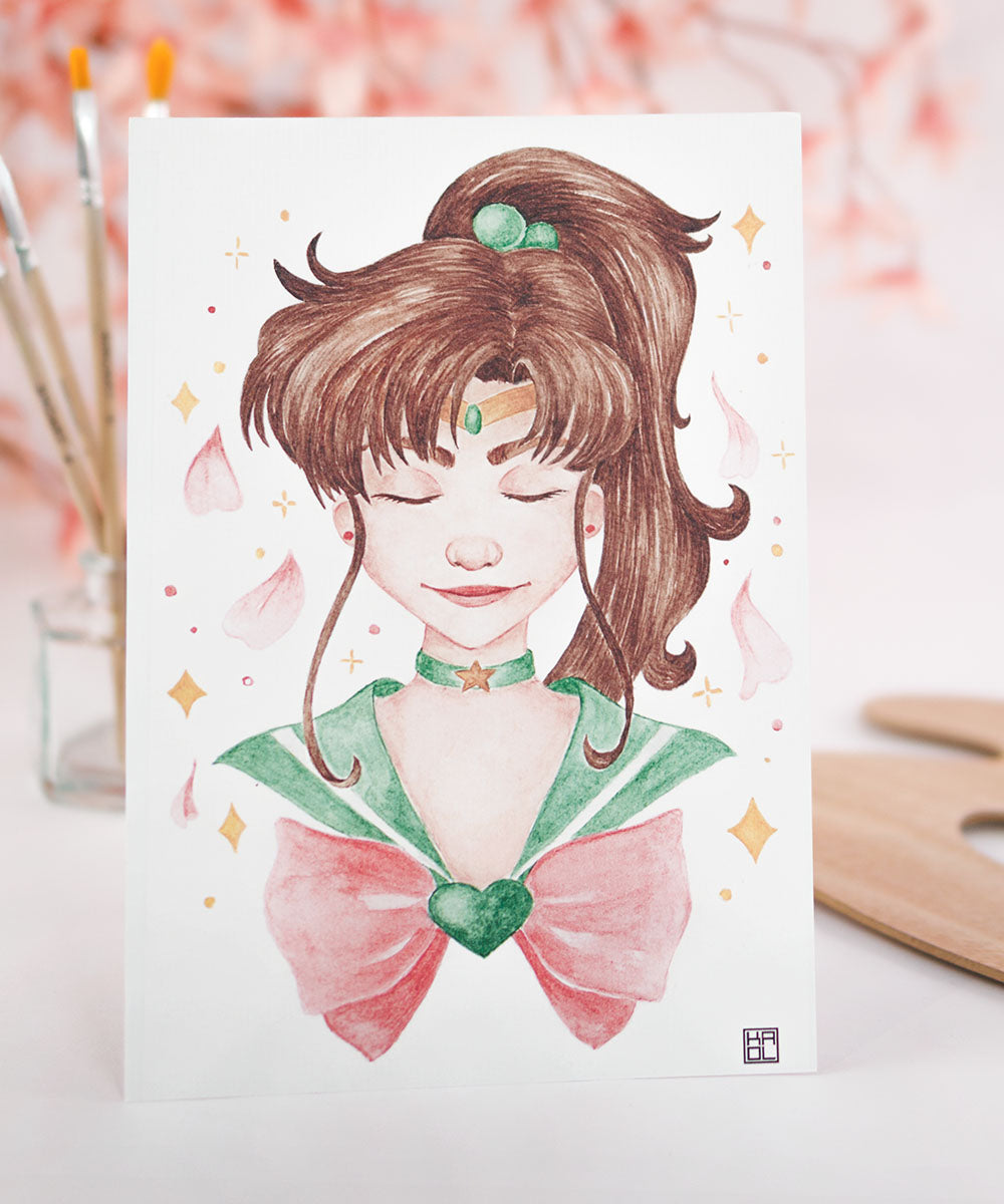 PRINT DE AQUARELA - SAILOR JUPTER