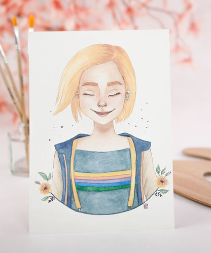 PRINT DE AQUARELA - DOCTOR