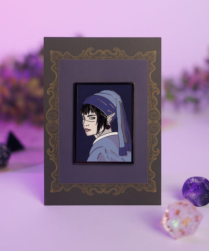 PIN - SHADOWHEART WITH PEARL EARRING