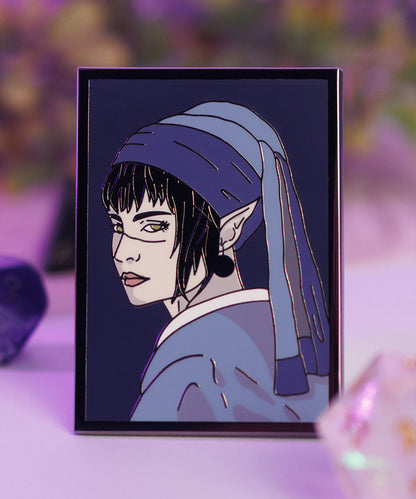 PIN - SHADOWHEART WITH PEARL EARRING