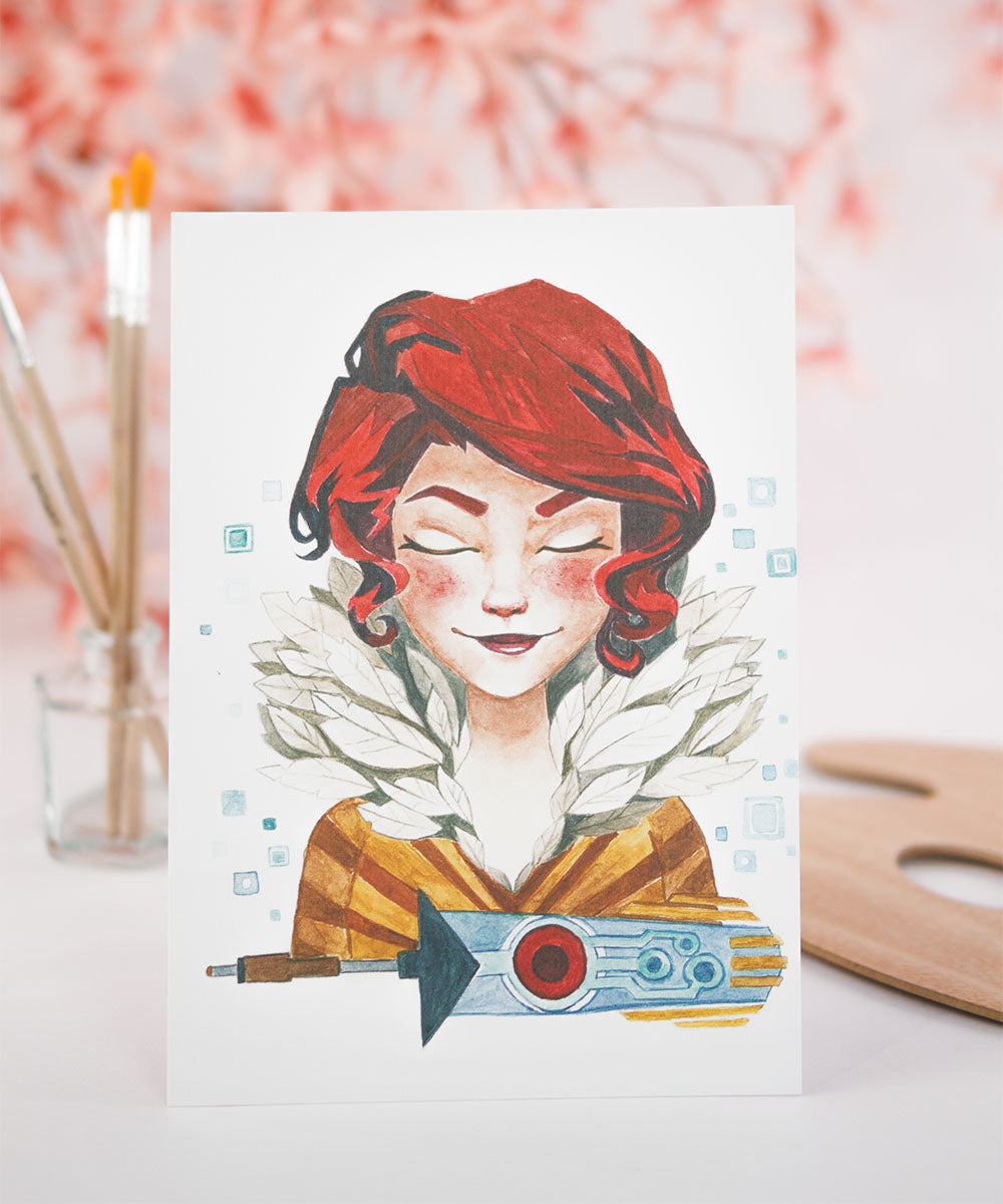 PRINT DE AQUARELA - RED