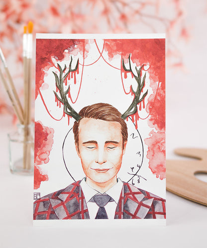PRINT DE AQUARELA - HANNIBAL