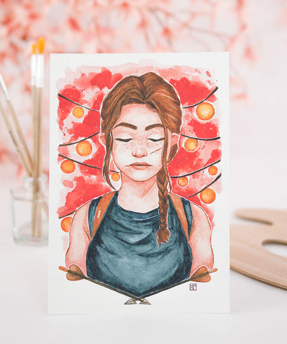 PRINT DE AQUARELA - ABBY