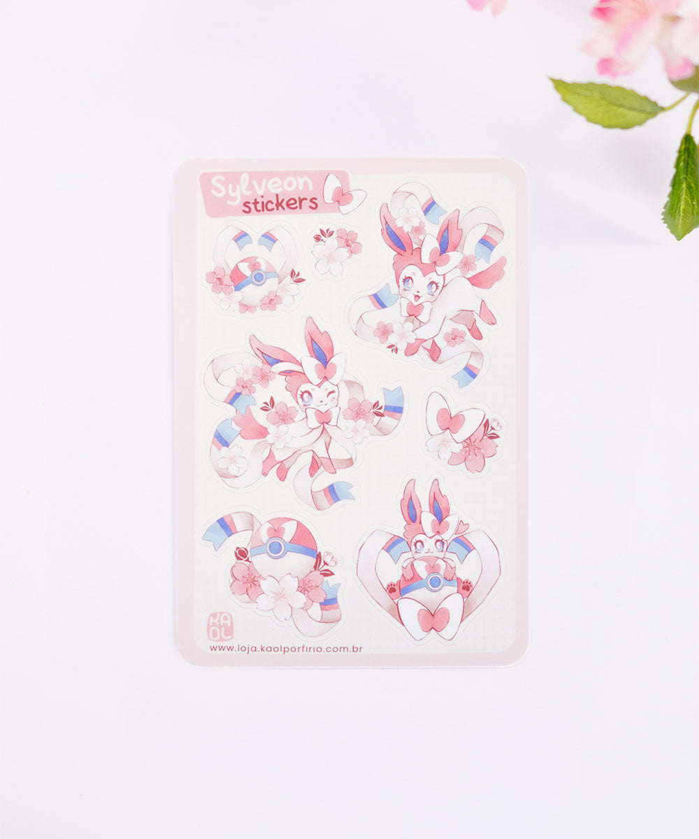 CARTELA DE ADESIVOS - SYLVEON