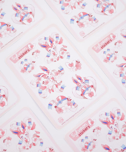 CARTELA DE ADESIVOS - SYLVEON