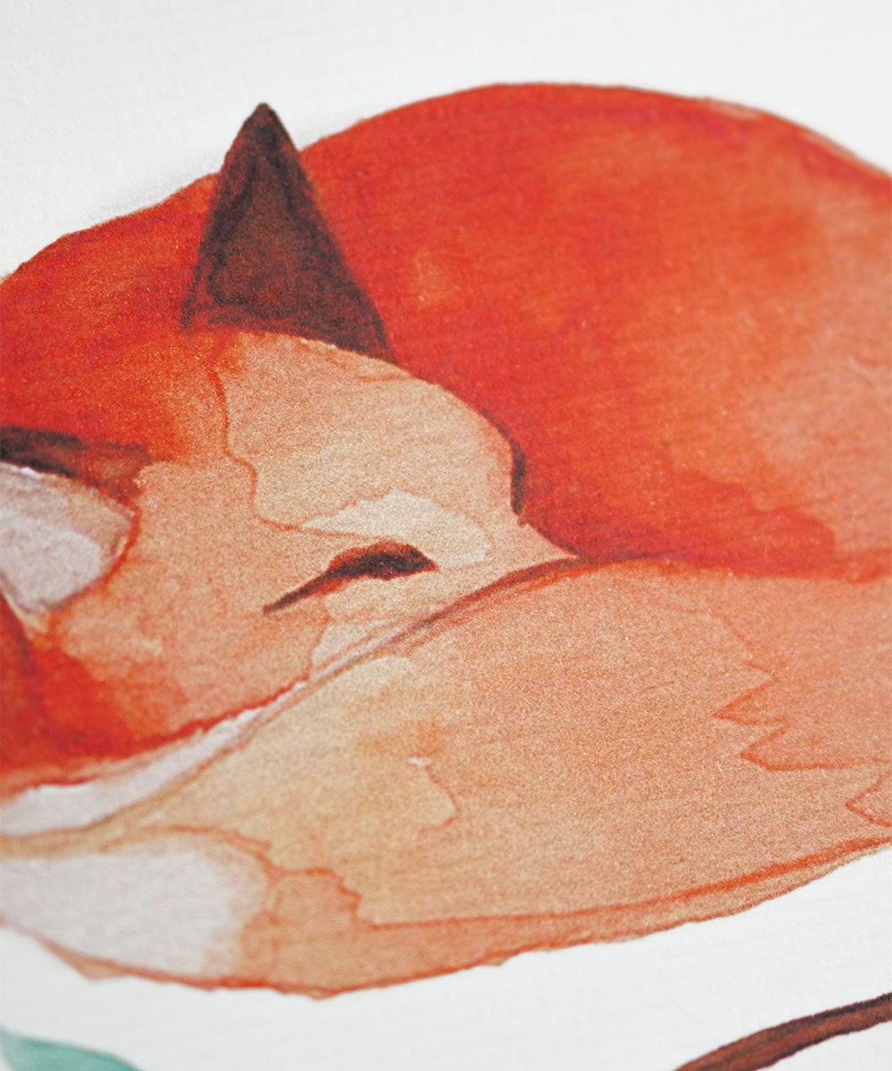 PRINT DE AQUARELA - RAPOSA