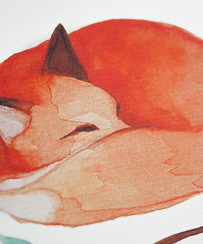 PRINT DE AQUARELA - RAPOSA