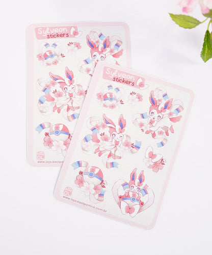 CARTELA DE ADESIVOS - SYLVEON