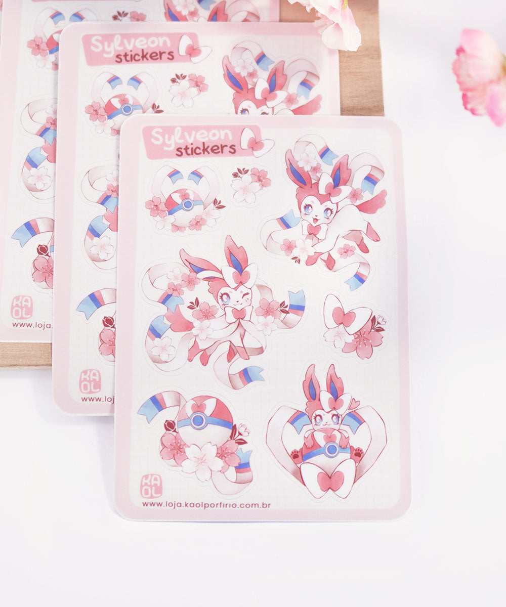 CARTELA DE ADESIVOS - SYLVEON