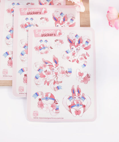 CARTELA DE ADESIVOS - SYLVEON