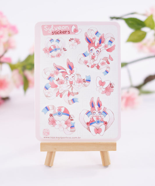 CARTELA DE ADESIVOS - SYLVEON