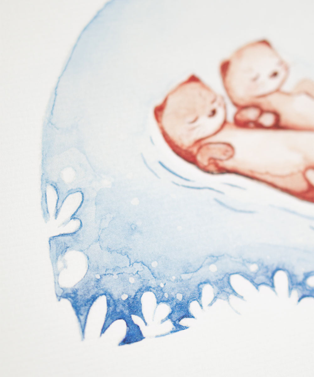 LONTRINHAS: PRINT DE AQUARELA