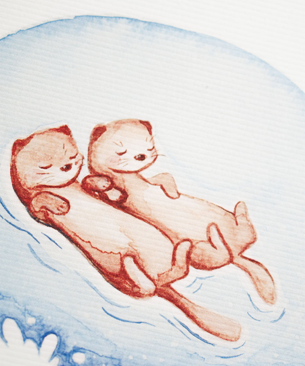LONTRINHAS: PRINT DE AQUARELA