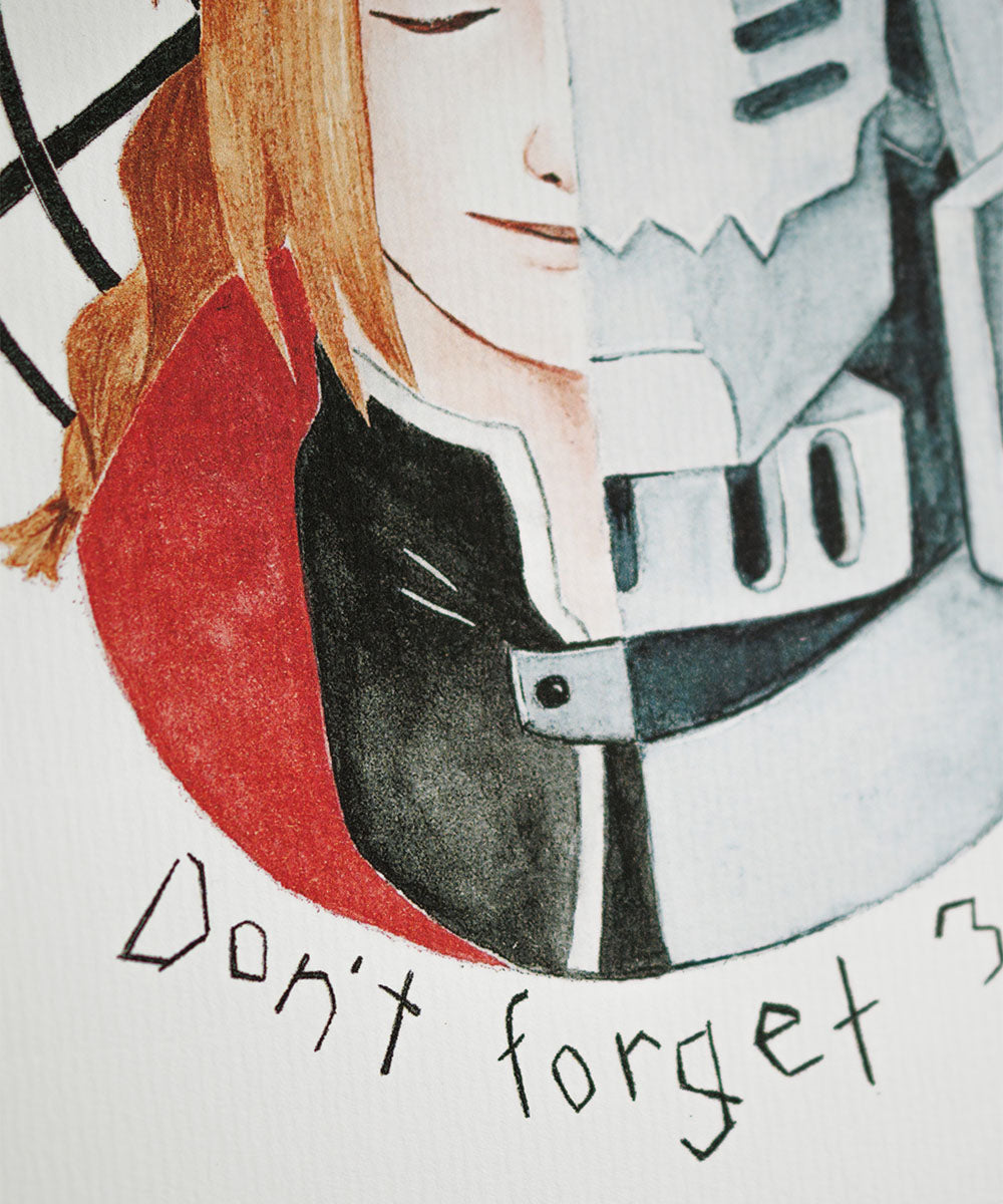 PRINT DE AQUARELA - FULLMETAL