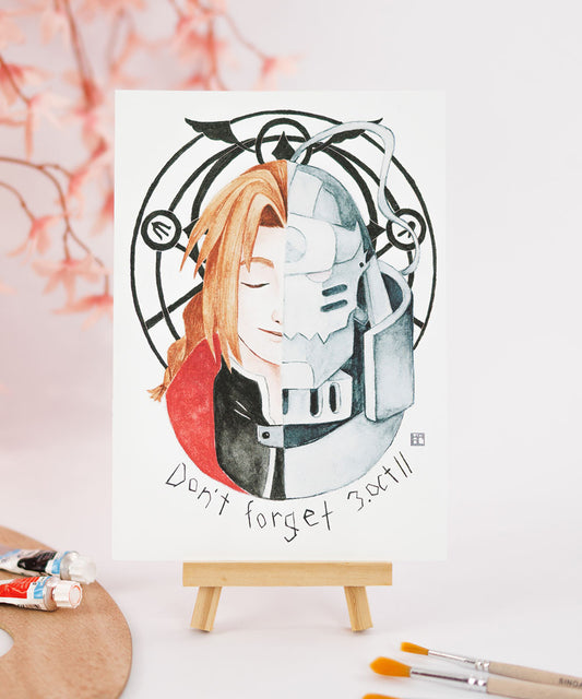 PRINT DE AQUARELA - FULLMETAL