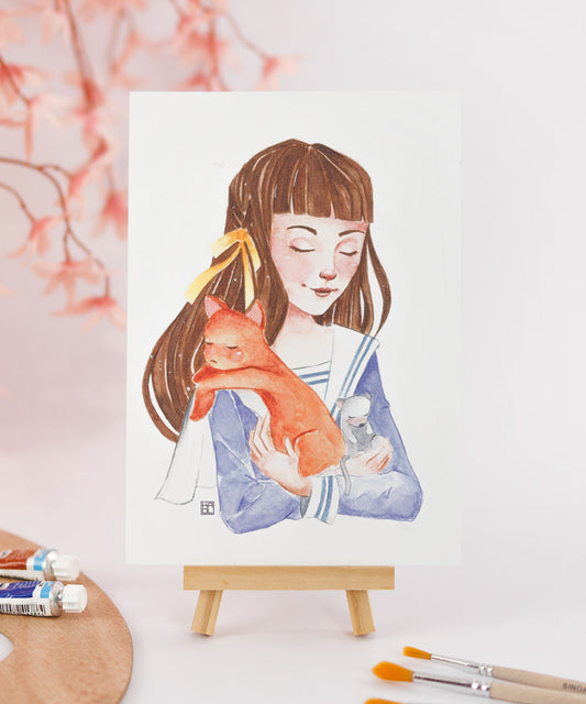 PRINT DE AQUARELA - TOHRU