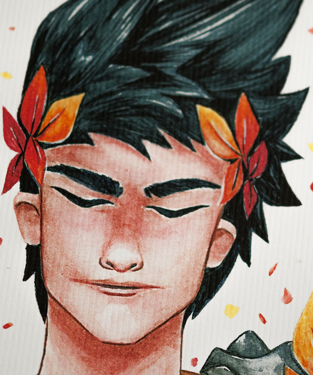 PRINT DE AQUARELA - ZAGREUS