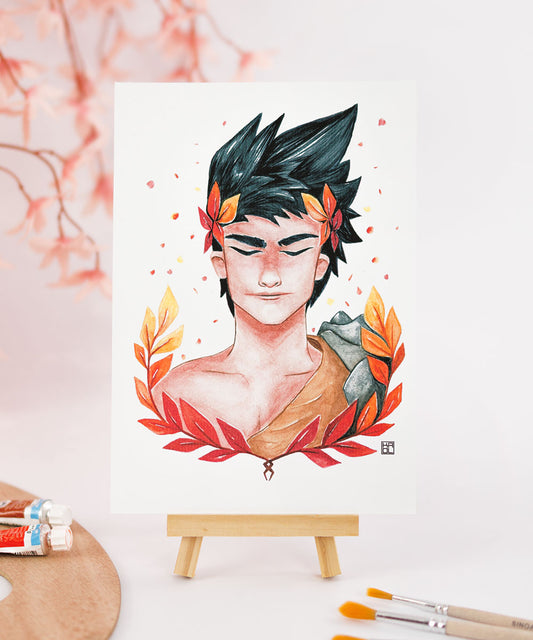 PRINT DE AQUARELA - ZAGREUS