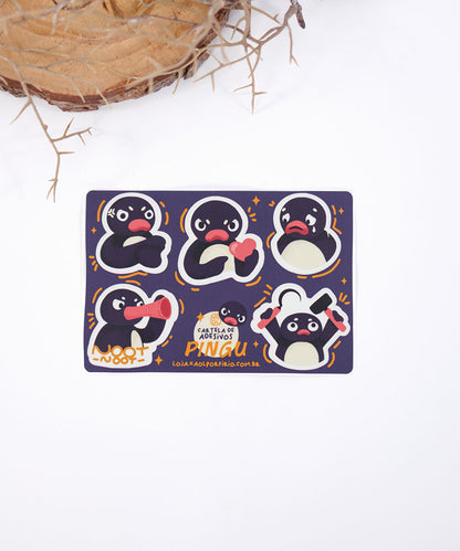 CARTELA DE ADESIVOS - PINGU